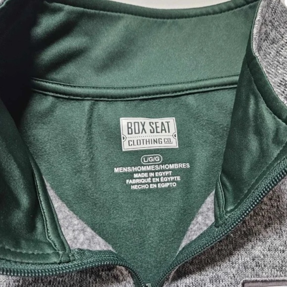 Miami Hurricanes Sweater Mens Large Green NCAA Football Quarter Zip Pullover - Picture 3 of 12